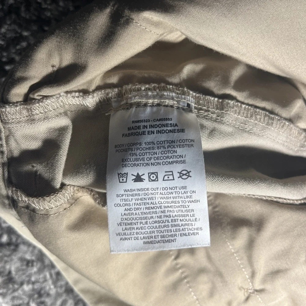 Nike Mens Mid Rise Tan Size‎ 34 Shorts Cotton Chino Flat Front With Pockets